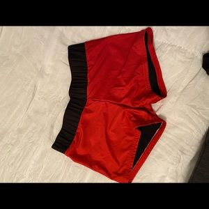 Red varsity spandex